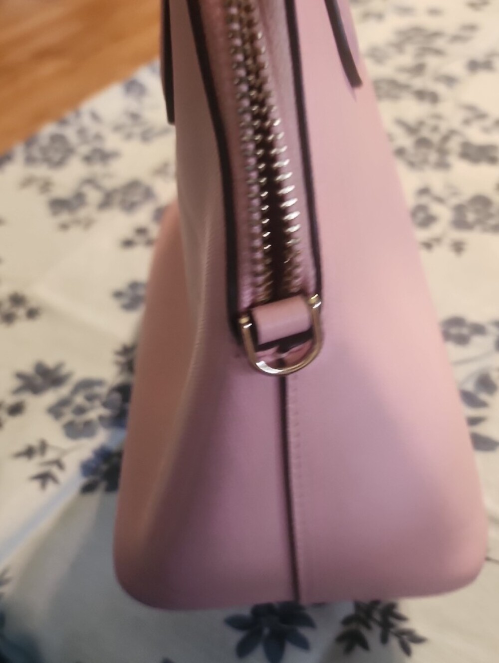 kate spade pink dome satchel with gold-tone logo - Picture 4 of 7